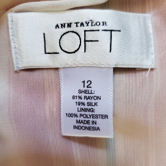 Ann Taylor LOFT Colorful halter dress, fully lined - Picture 9 of 9